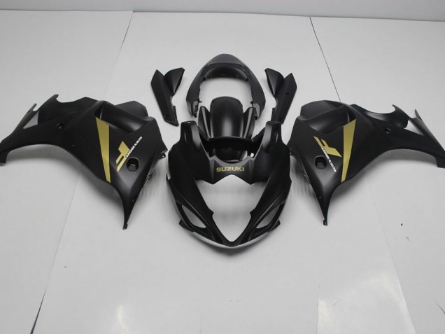 Schwarz Gold Suzuki GSXF 650 2008-2013 Motorrad Verkleidungen Schwarz Gold Suzuki GSXF 650 2008-2013 Motorrad Verkleidungen