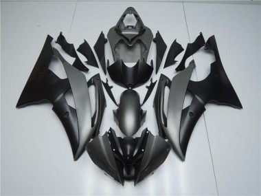 Grau Schwarz Yamaha R6 2008-2016 Motorrad Vollverkleidung