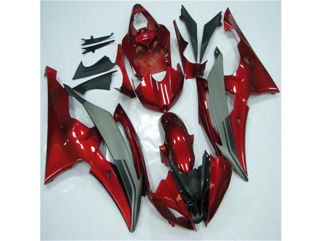 Rot Grau Yamaha R6 2008-2016 Motorrad Verkleidungen Rot Grau Yamaha R6 2008-2016 Motorrad Verkleidungen
