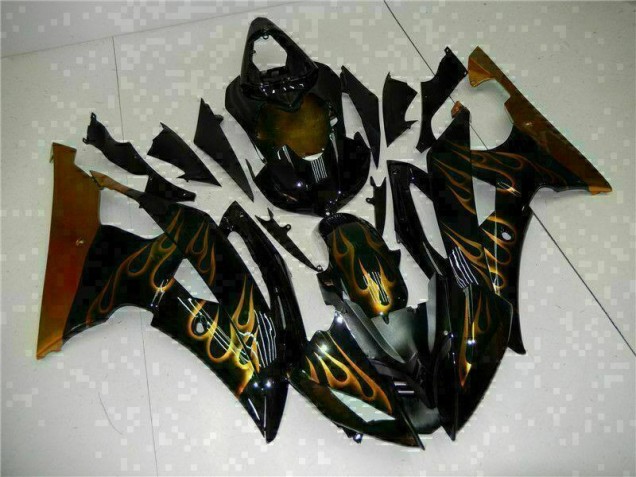 Schwarz Yamaha R6 2008-2016 Motorrad Verkleidungen & Plastik