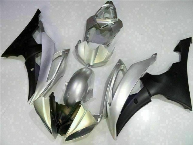 Silber Schwarz Yamaha R6 2008-2016 Motorrad Verkleidungen Silber Schwarz Yamaha R6 2008-2016 Motorrad Verkleidungen