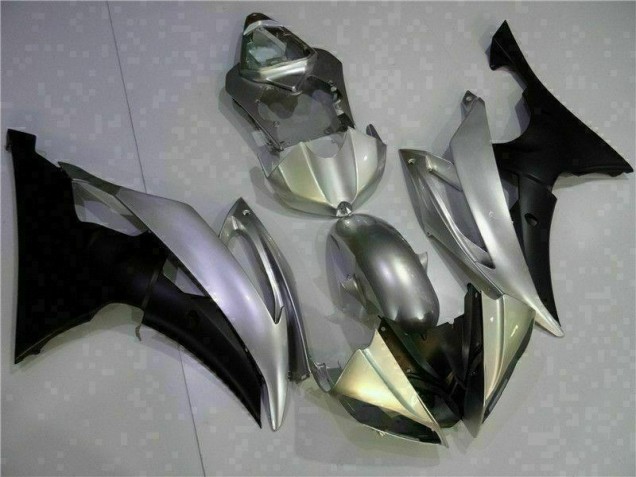 Silber Schwarz Yamaha R6 2008-2016 Motorrad Verkleidungen Silber Schwarz Yamaha R6 2008-2016 Motorrad Verkleidungen