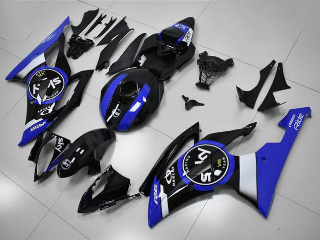 Blau Schwarz Yamaha R6 2008-2016 Motorrad Verkleidungen & Plastik Blau Schwarz Yamaha R6 2008-2016 Motorrad Verkleidungen & Plastik