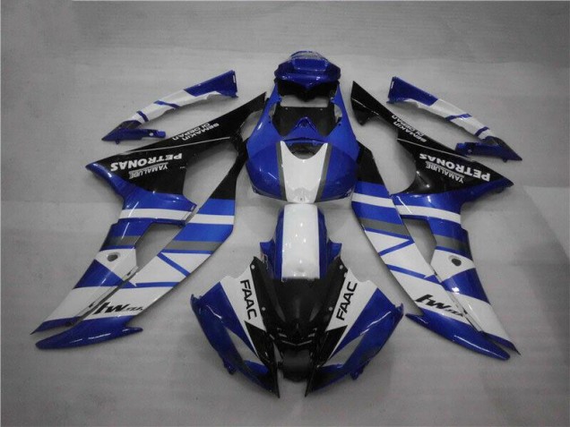 Blau Weiß FAAC Yamaha R6 2008-2016 Motorrad Verkleidungen Blau Weiß FAAC Yamaha R6 2008-2016 Motorrad Verkleidungen