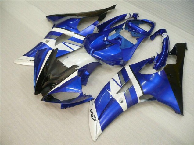 Blau Weiß Schwarz Yamaha R6 2008-2016 Motorrad Verkleidung Blau Weiß Schwarz Yamaha R6 2008-2016 Motorrad Verkleidung