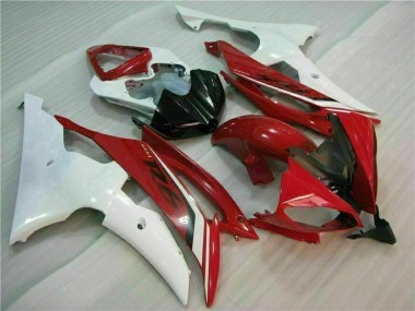 Rot Weiß Yamaha R6 2008-2016 Motorrad Verkleidungen