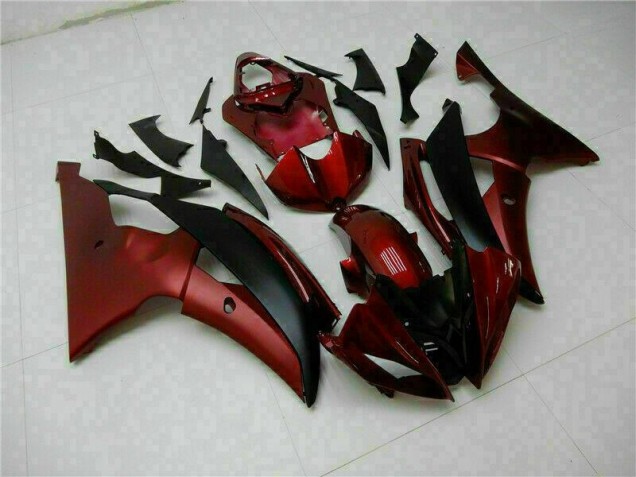 Rot Schwarz Yamaha R6 2008-2016 Motorrad Verkleidung