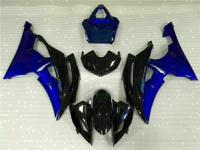 Blau Schwarz Yamaha R6 2008-2016 Motorrad Vollverkleidung Blau Schwarz Yamaha R6 2008-2016 Motorrad Vollverkleidung
