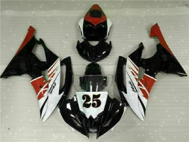 Weiß Schwarz Yamaha R6 2008-2016 Motorrad Vollverkleidung