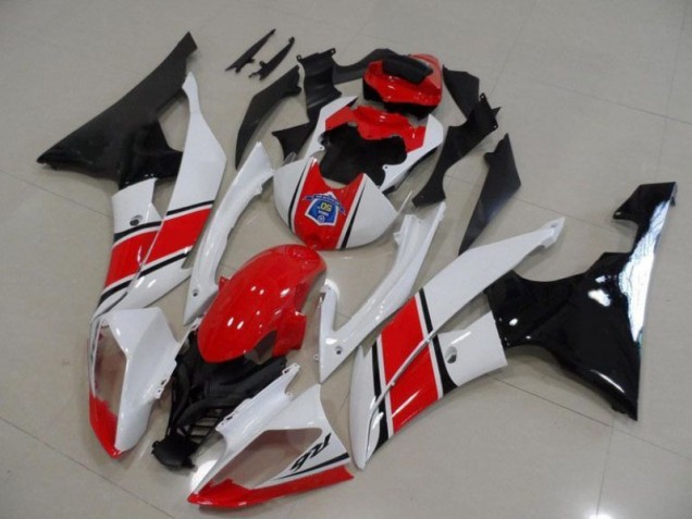Rot Weiß Schwarz Yamaha R6 2008-2016 Motorrad Verkleidung Rot Weiß Schwarz Yamaha R6 2008-2016 Motorrad Verkleidung