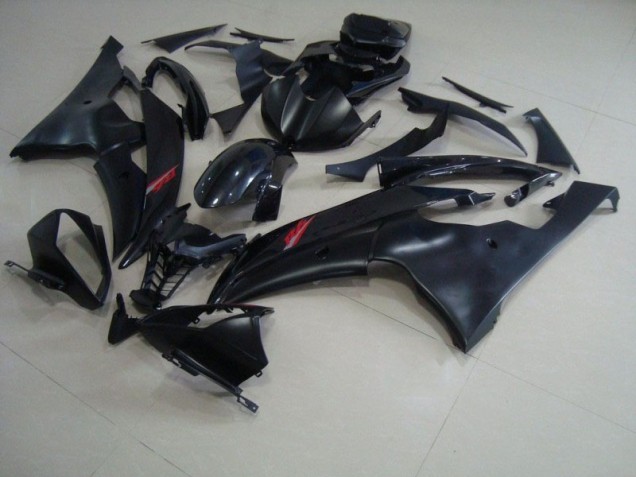 Matt Schwarz Glänzendes Schwarz Yamaha R6 2008-2016 Motorrad Verkleidungen Matt Schwarz Glänzendes Schwarz Yamaha R6 2008-2016 Motorrad Verkleidungen