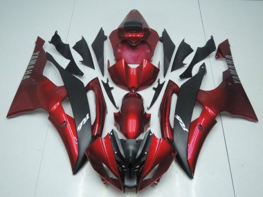 Candy Rot und Schwarz Yamaha R6 2008-2016 Motorrad Verkleidungen