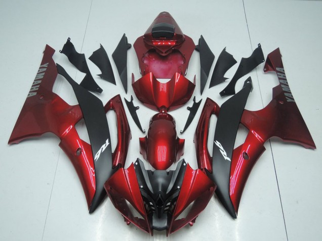 Candy Rot und Schwarz Yamaha R6 2008-2016 Motorrad Verkleidungen