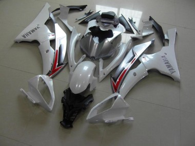 Perl Weiß Silber Yamaha R6 2008-2016 Motorrad Verkleidungen