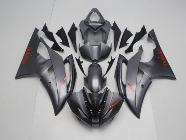 Matt Schwarz Grau Yamaha R6 2008-2016 Motorrad Verkleidungen Matt Schwarz Grau Yamaha R6 2008-2016 Motorrad Verkleidungen