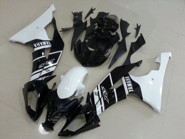 Weiß Und Schwarz Yamaha R6 2008-2016 Motorrad Verkleidungen Weiß Und Schwarz Yamaha R6 2008-2016 Motorrad Verkleidungen
