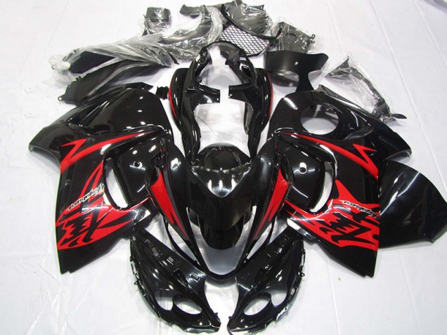 Schwarz Rot Suzuki GSXR 1300 Hayabusa 2008-2019 Motorrad Verkleidungen Schwarz Rot Suzuki GSXR 1300 Hayabusa 2008-2019 Motorrad Verkleidungen