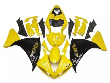 Gelb Schwarz Yamaha R1 2009-2011 Motorrad Verkleidungen