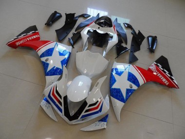 Weiß Schwarz Ducati Stern Yamaha R1 2009-2011 Motorrad Verkleidungen