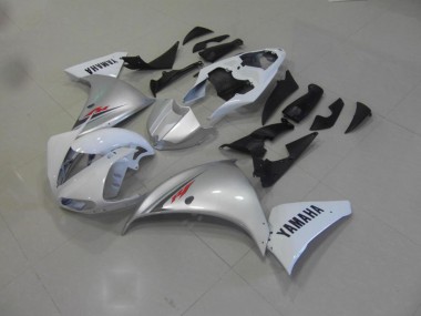 Weiß Silber Yamaha R1 2009-2011 Motorrad Verkleidungen