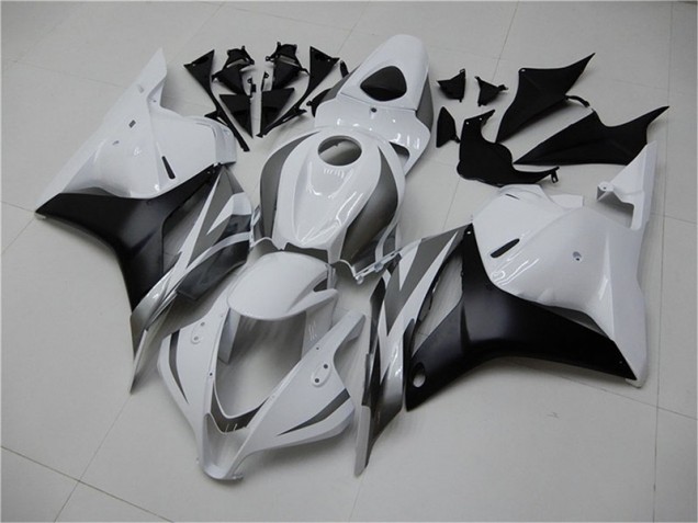Weiß Silber Schwarz Honda CBR 600 RR 2009-2012 Motorrad Verkleidungen Weiß Silber Schwarz Honda CBR 600 RR 2009-2012 Motorrad Verkleidungen