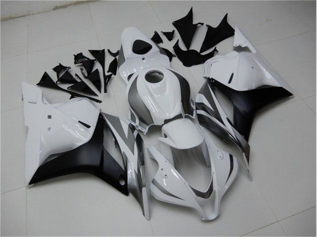 Weiß Silber Schwarz Honda CBR 600 RR 2009-2012 Motorrad Verkleidungen Weiß Silber Schwarz Honda CBR 600 RR 2009-2012 Motorrad Verkleidungen