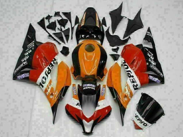 Orange Repsol Honda CBR 600 RR 2009-2012 Motorrad Verkleidungen Orange Repsol Honda CBR 600 RR 2009-2012 Motorrad Verkleidungen