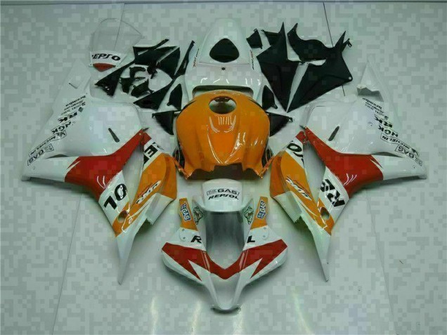 Weiß Orange Repsol Honda CBR 600 RR 2009-2012 Motorrad Verkleidungen Weiß Orange Repsol Honda CBR 600 RR 2009-2012 Motorrad Verkleidungen