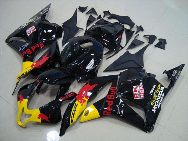 Schwarzer Rot Bull Honda CBR 600 RR 2009-2012 Motorrad Verkleidungen Schwarzer Rot Bull Honda CBR 600 RR 2009-2012 Motorrad Verkleidungen