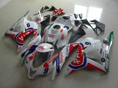 Rot Weiß Pata Honda CBR 600 RR 2009-2012 Motorrad Verkleidungen