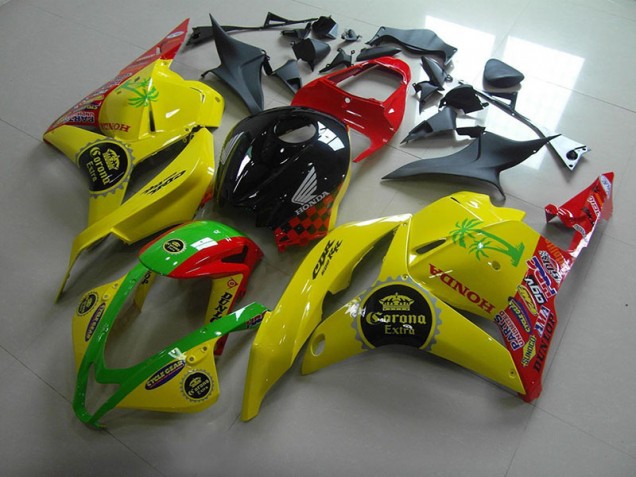 Gelb Corona Extra Honda CBR 600 RR 2009-2012 Motorrad Verkleidungen Gelb Corona Extra Honda CBR 600 RR 2009-2012 Motorrad Verkleidungen