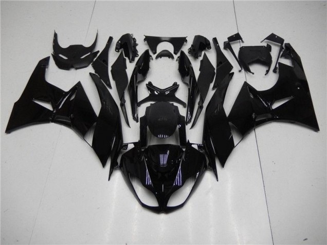 Glänzend Schwarz Kawasaki ZX6R 2009-2012 Motorrad Verkleidungen Glänzend Schwarz Kawasaki ZX6R 2009-2012 Motorrad Verkleidungen