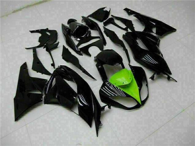 Schwarz Grün Kawasaki ZX6R 2009-2012 Motorrad Verkleidung Schwarz Grün Kawasaki ZX6R 2009-2012 Motorrad Verkleidung