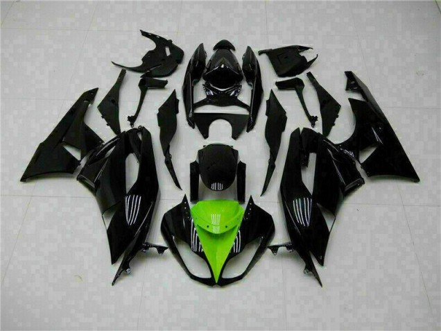 Schwarz Grün Kawasaki ZX6R 2009-2012 Motorrad Verkleidung Schwarz Grün Kawasaki ZX6R 2009-2012 Motorrad Verkleidung