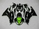 Schwarz Grün Kawasaki ZX6R 2009-2012 Motorrad Verkleidung Schwarz Grün Kawasaki ZX6R 2009-2012 Motorrad Verkleidung