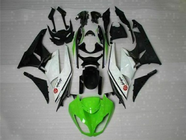 Grün Schwarz Weiß 25 Kawasaki ZX6R 2009-2012 Motorrad Verkleidungen
