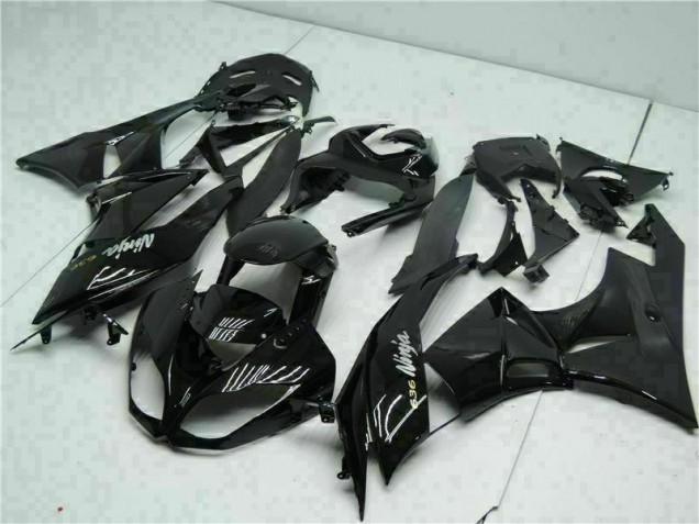 Schwarz Weiß Ninja 636 Kawasaki ZX6R 2009-2012 Motorrad Verkleidungen Schwarz Weiß Ninja 636 Kawasaki ZX6R 2009-2012 Motorrad Verkleidungen