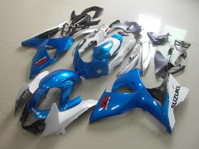 Weiß Blau Suzuki GSXR 1000 K9 2009-2016 Motorrad Verkleidung