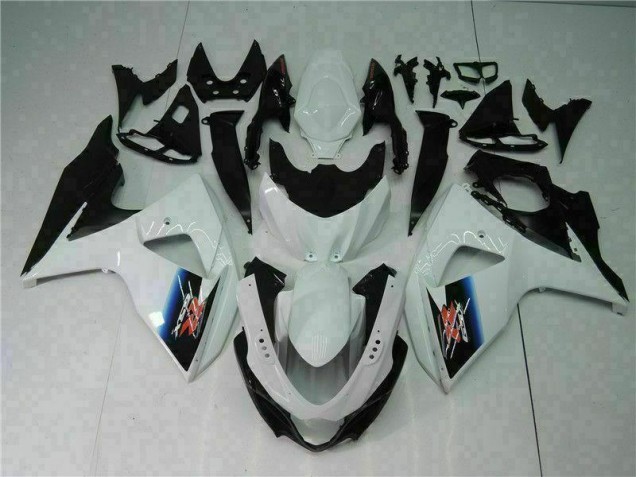 Weiß Schwarz Suzuki GSXR 1000 K9 2009-2016 Motorrad Vollverkleidung Weiß Schwarz Suzuki GSXR 1000 K9 2009-2016 Motorrad Vollverkleidung