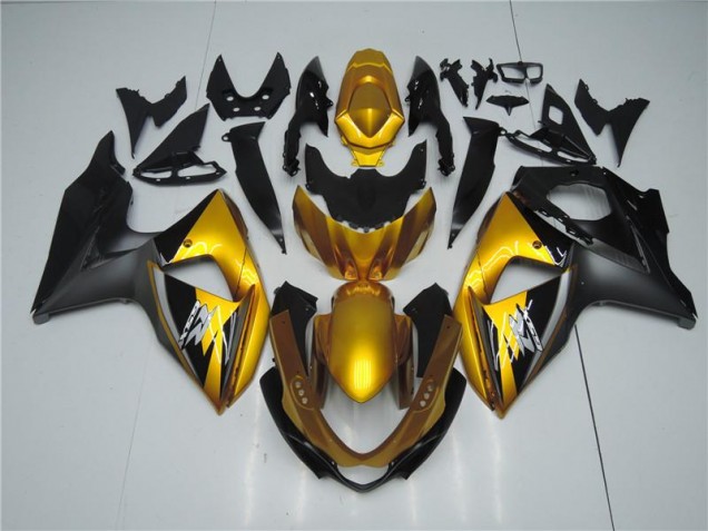 Gold Schwarz Suzuki GSXR 1000 K9 2009-2016 Motorrad Verkleidungen Gold Schwarz Suzuki GSXR 1000 K9 2009-2016 Motorrad Verkleidungen
