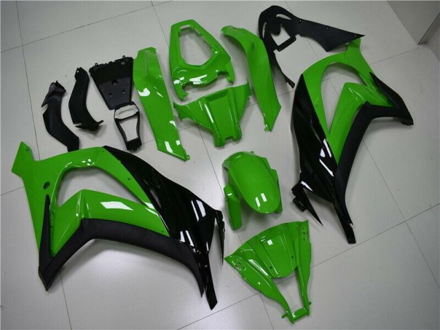 Grün Schwarz Kawasaki ZX10R 2011-2015 Motorrad Vollverkleidung Grün Schwarz Kawasaki ZX10R 2011-2015 Motorrad Vollverkleidung