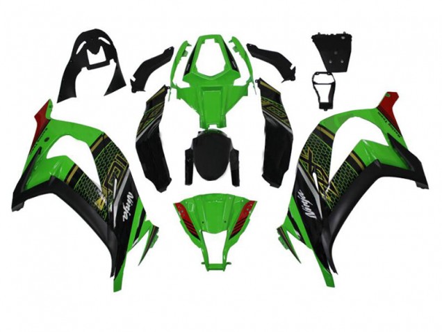 Grün Schwarz Kawasaki ZX10R 2011-2015 Motorrad Verkleidungen Grün Schwarz Kawasaki ZX10R 2011-2015 Motorrad Verkleidungen