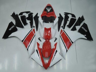 Weiß Rot Schwarz Yamaha R1 2012-2014 Motorrad Verkleidungen