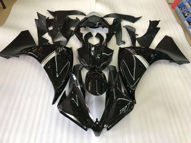 Glänzend Schwarz Yamaha R1 2012-2014 Motorrad Verkleidungen