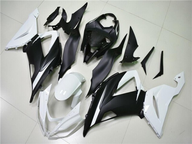 Weiß Schwarz Kawasaki ZX6R 2013-2018 Motorrad Verkleidung Weiß Schwarz Kawasaki ZX6R 2013-2018 Motorrad Verkleidung