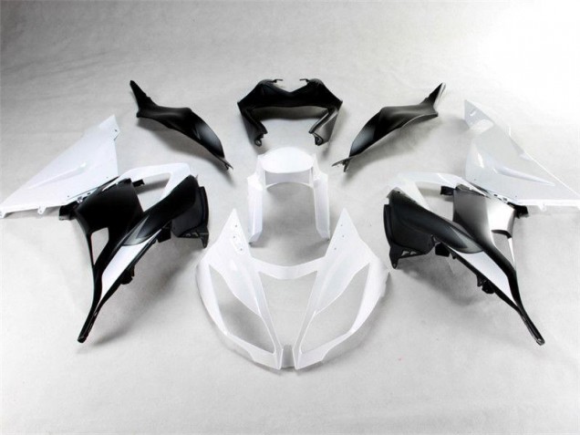 Weiß Schwarz Kawasaki ZX6R 2013-2018 Motorrad Verkleidung Weiß Schwarz Kawasaki ZX6R 2013-2018 Motorrad Verkleidung