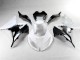 Weiß Schwarz Kawasaki ZX6R 2013-2018 Motorrad Verkleidung Weiß Schwarz Kawasaki ZX6R 2013-2018 Motorrad Verkleidung