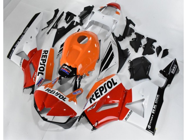 Rot Weiß Orange Repsol Honda CBR 600 RR 2013-2023 Motorrad Verkleidungen