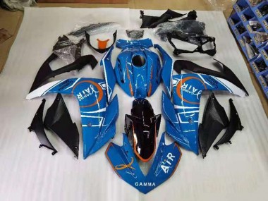 Blau und Weiß Yamaha R3 2015-2022 Motorrad Verkleidungen