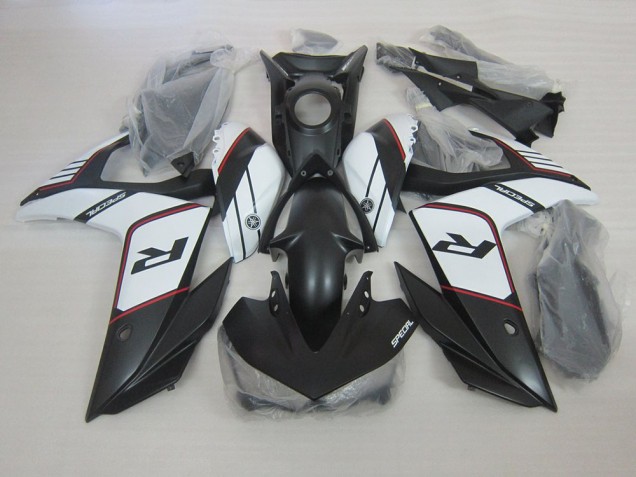 Schwarz Weiß Yamaha R3 2015-2022 Motorrad Verkleidungen Schwarz Weiß Yamaha R3 2015-2022 Motorrad Verkleidungen